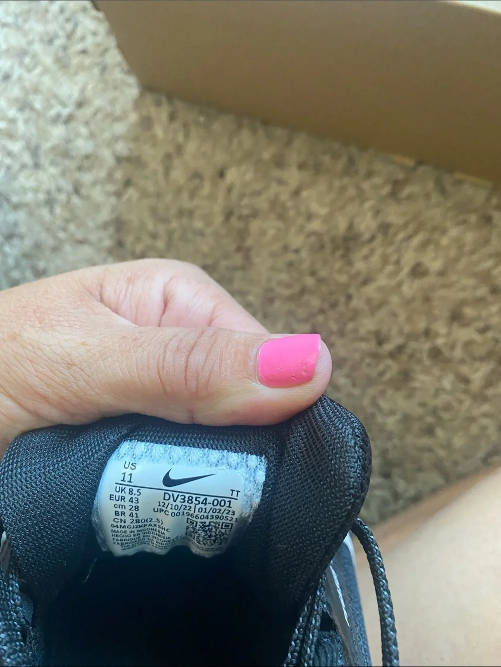 Nike Men's Black Running Shoes